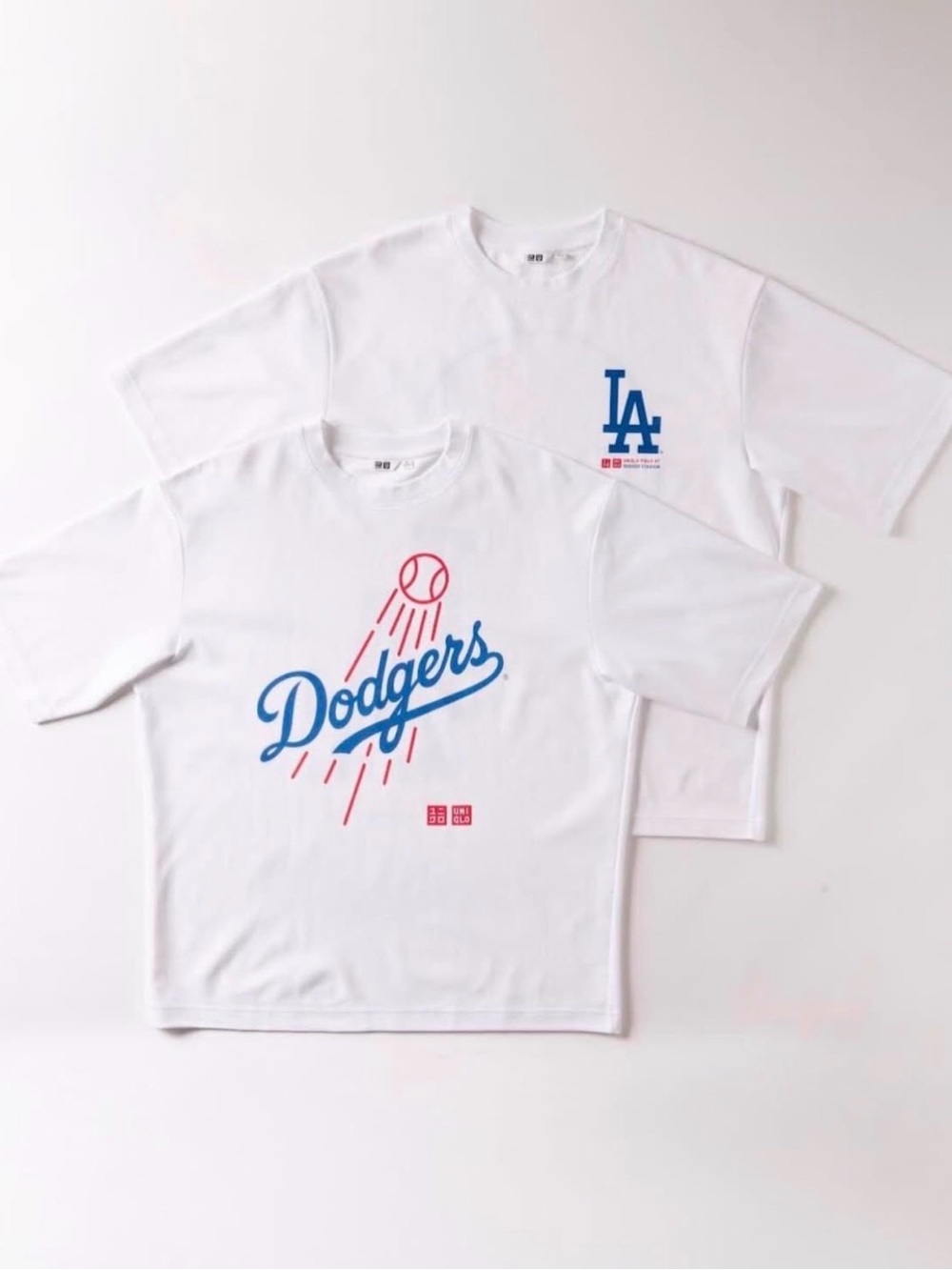 UNIQLO Los Angeles Dodgers White Graphic Tee Mens - Size XL